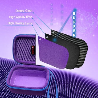XANAD Hard Case Compatible with JBL Go 4 / GO 5 / Go 3 Ultra Speaker,Purple - color: Purple