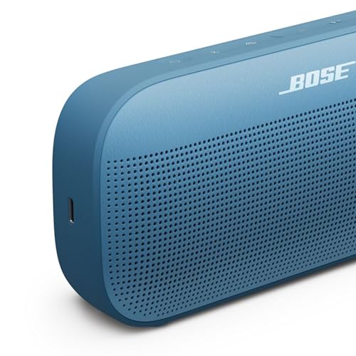 Bose SoundLink Flex Bluetooth Speaker (2nd Gen) - Portable Outdoor Speaker with Hi-Fi Audio, Waterproof and Dustproof, USB-C, Up to 12 Hours Battery Life, Blue Dusk - color: Blue Dusk