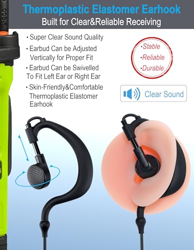 Commountain Earpiece for Motorola Radios R5, XPR 3500e, XPR 3300e