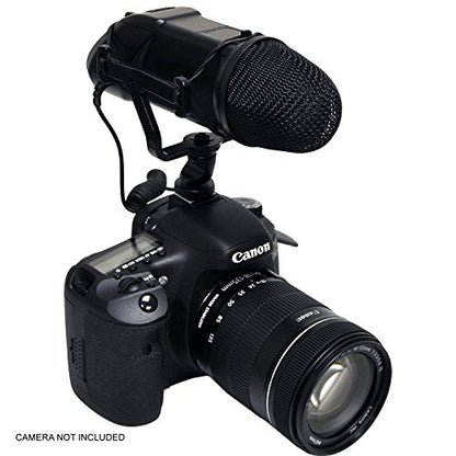 Professional Microphone for Canon EOS 7D (Stereo/NRS) with Dead Cat Wind Muff for High End Systems (DSLR and Video)