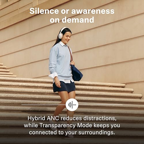 Sennheiser ACCENTUM Wireless Bluetooth Headphones, 50hr Battery, ANC, White - color: White, style: ACCENTUM Wireless