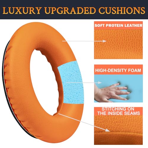SoloWIT Earpads for Bose Headphones - Orange - color: Orange
