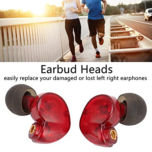ASHATA Earphone Head Replacement for SE215 SE315 SE535, Pluggable Detachable HiFi Earpiece Head,Sports Earphone Earbud Head, for Interface Cable(Red) - color: Red