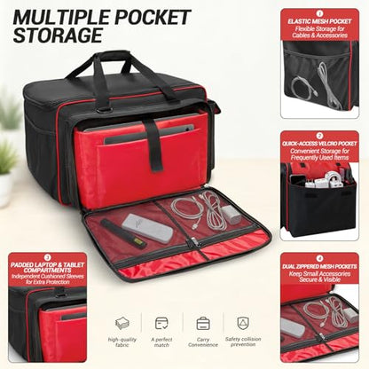 ORKELS Portable Speaker Bag 10 Inch for EON Series Speakers, Water-Resistant, Padded, Durable Carry Case with Shoulder Strap (10'' Speaker: EON610) - size: For 10'' Speaker