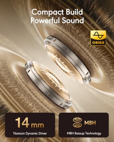 Open Ear Earbuds, Clip-On Wireless Headphones, Lightweight Secure Fit, 14mm Drivers Powerful Sound, 40H Playtime, Sweatproof Bluetooth 6.0 Glasses Friendly for Sports Running Workout Gift(Black)