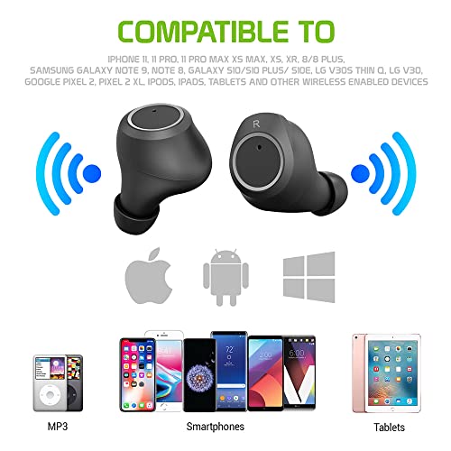 Wireless V5.3 Bluetooth Earbuds Compatible with Samsung Galaxy Z Fold 5 IPX6 Super Bass Plus 24Hrs Charging Travel Case for in-Ear Headphones