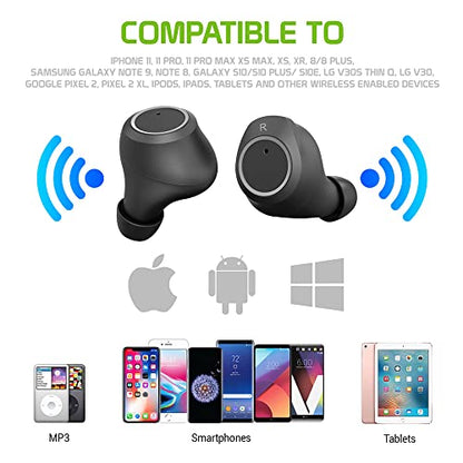 Wireless V5.3 Bluetooth Earbuds Compatible with Samsung Galaxy Z Fold 5 IPX6 Super Bass Plus 24Hrs Charging Travel Case for in-Ear Headphones