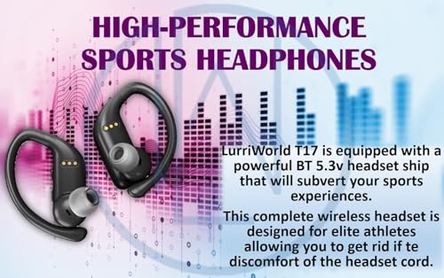 True Wireless Over The Ear earhook Earbuds BT Sports Headphones T17