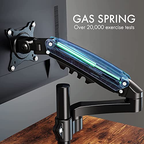 Dual Spring LCD Monitor Arms with USB and Multimedia Ports for: Sceptre Curved 24" 75Hz Professional LED Monitor 1080p 98% sRGB HDMI VGA Build-in Speakers, Machine Black 2021 - style: Dual Arm