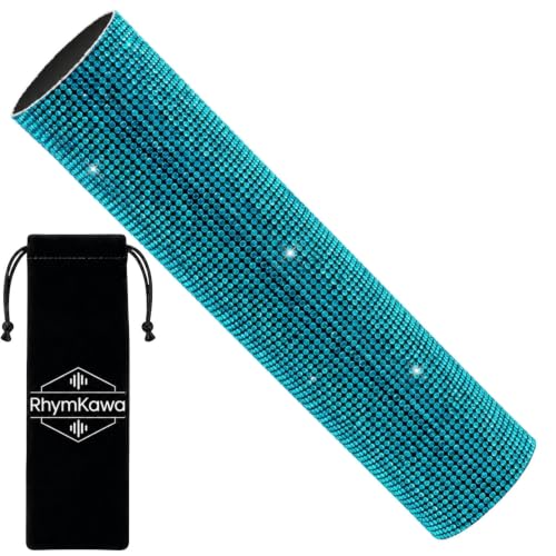 Lake Blue Crystal Wireless Mic Cover for Universal Handheld | Sparkly Fits Wireless SM58, Beta58, Senheiser G2/G3/G4 Series and More, Elegant Rhinestone Shine For Weddings And Ceremonies - color: Lake Blue