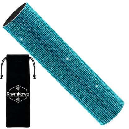 Lake Blue Crystal Wireless Mic Cover for Universal Handheld | Sparkly Fits Wireless SM58, Beta58, Senheiser G2/G3/G4 Series and More, Elegant Rhinestone Shine For Weddings And Ceremonies - color: Lake Blue