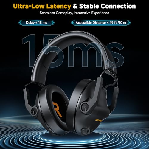 SG600 Wireless Gaming Headset with mic for PC, PS5, PS4, Mac, Xbox one