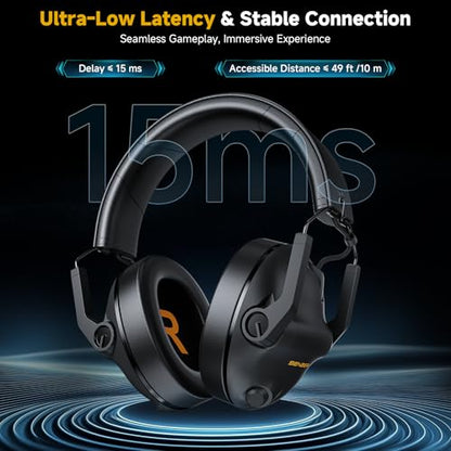 SG600 Wireless Gaming Headset with mic for PC, PS5, PS4, Mac, Xbox one