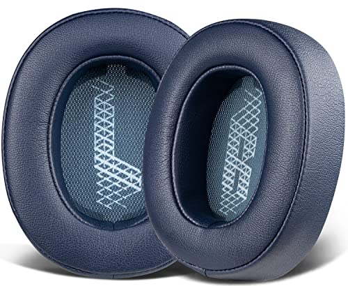 SOULWIT Professional Replacement Ear Pads for JBL Live 500BT/Live 500 BT Around-Ear Wireless Headphone, Earpads Cushions with Softer Protein Leather, Noise Isolation Foam - Navy Blue - color: Navy Blue