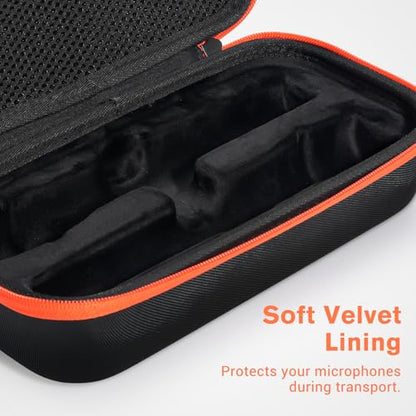 ProCase Stethoscope Hard Carrying Case Bundle with Microphone Case for JBL Speaker Wireless Two Microphone System