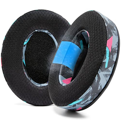 WC Freeze - Cooling Gel Earpads for ATH M50X / SteelSeries Arctis/HyperX | Made by Wicked Cushions | Fits SteelSeries Arctis, ATH M50X, Turtle Beach Stealth & More. Cooler for Longer | 90's Black - color: 90's Black