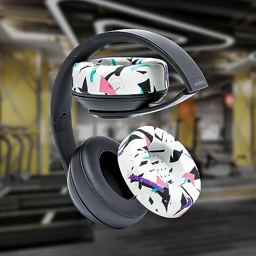 WC SweatZ Studio - Patented Covers for Beats Studio 3 (A1914) & 2 (B0500) | Made by Wicked Cushions | Made with Premium Silicone | Also fits B0501 | 90's White - color: 90's White