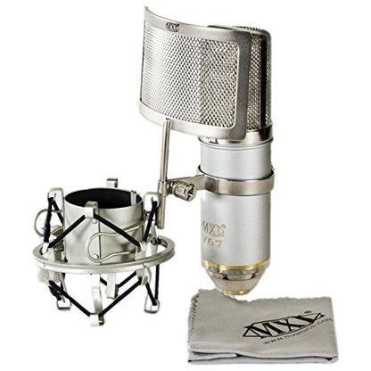 MXL V67G HE Heritage Edition FET Designed Condenser Microphone | Solid-state Mic That Breathes Warmth into Vocals - style: MXL V67G HE