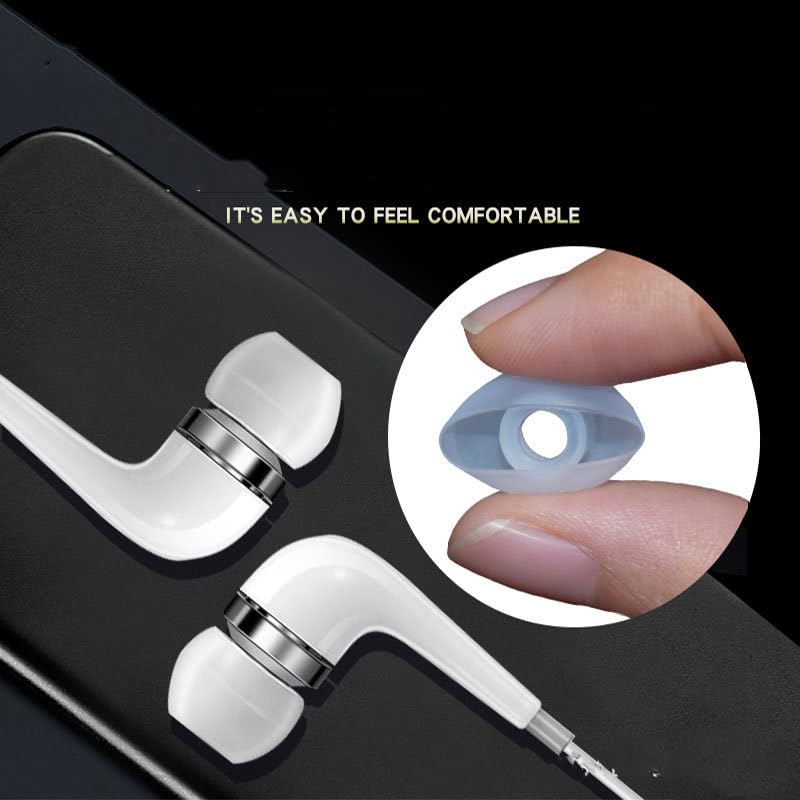 INF Silicone Ear Tips for 4.5-6 mm Earphones 3 Sizes 15 Pairs