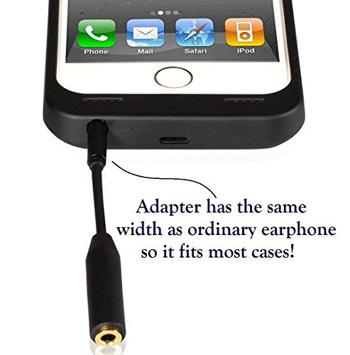 2 Pack Headphone Jack Adapter Android Phone Ultra Slim Audio Extender Replacement for Life Proof 3.5 mm Short Extension Cable AUX Skinny Dongle Compatible with Lifeproof
