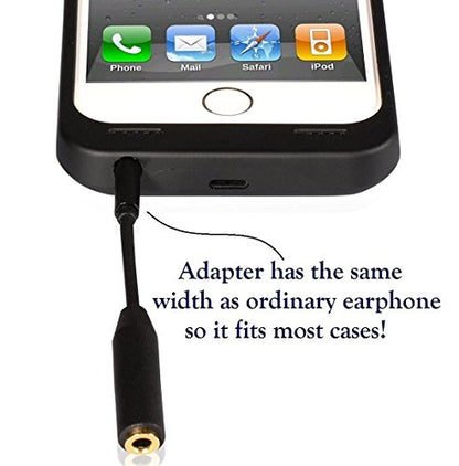 2 Pack Headphone Jack Adapter Android Phone Ultra Slim Audio Extender Replacement for Life Proof 3.5 mm Short Extension Cable AUX Skinny Dongle Compatible with Lifeproof