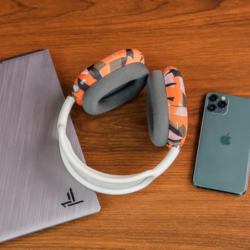 WC ShellZ Max - Protective Shell Covers for AirPods Max 1 & 2 | Made by Wicked Cushions | Made with Premium Silicone | Orange Prism - color: Orange Prism