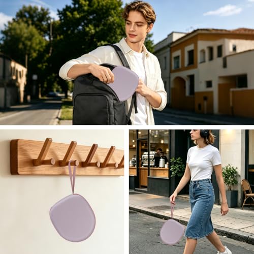 Headphone Case for TALIX/JLab/Sony/JBL/TOZO/BERIBES Etc Headphones,Mauve - color: Mauve