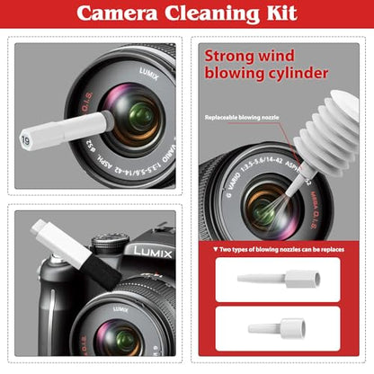20-in-1 Phone Cleaning Kit,Computer Keyboard Brush Cleaner, Screen Electronic Cleaner Kit for Laptop, AirPods, MacBook, Cell Phone, IPad, Car, Lego, Device, Earbuds, Camera Lens - color: White orange