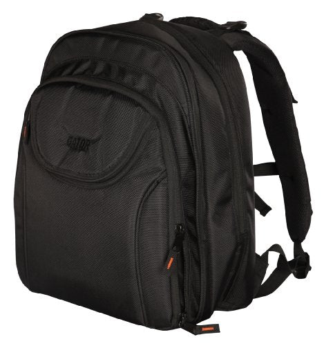 Gator Cases Club Series Backpack for DJ Equipment with Laptop Section and Bright Orange Interior; Small (G-CLUB BAKPAK-SM) - size: Small Backpack