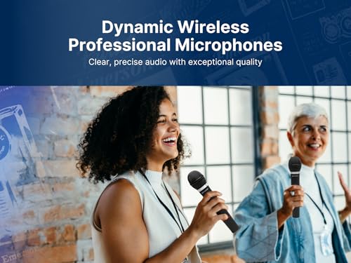 Emerson EAM-9002 Wireless Microphone, Black