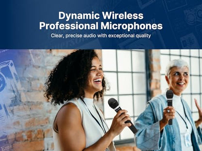 Emerson EAM-9002 Wireless Microphone, Black