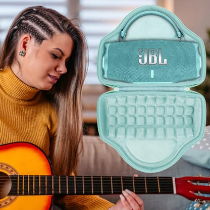Aenllosi Hard Case for JBL Charge 6 Speaker, Mint Green | EVA case construction, Water-resistant design, Dust-resistant design, Protective case only - color: Mint Green