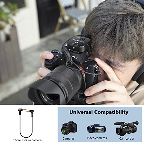 Saramonic Blink900 B1 Wireless Lavalier Microphone System & 656ft Wireless Range & OLED Screen for Canon Nikon DSLR Camera, Camcorder, for Interview, Vlogging, Tiktok, YouTube Video, News Gathering