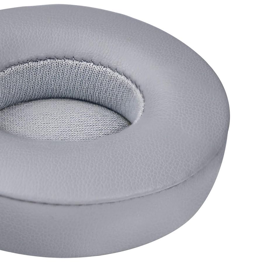 Replacement Ear Pads for Solo 3 Headphones Over-Ear Headphones, Earpads with Soft Protein Leather, Noise Isolation Memory Foam（solo3-Grey） - color: solo3-Grey