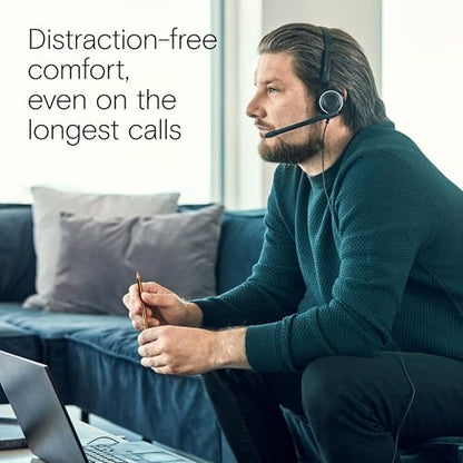 EPOS PC 7 USB Wired Headset – Lightweight Noise-Cancelling Boom Mic, Wideband Audio, Plug-and-Play USB-A, Crystal-Clear Calls for Skype, Zoom & Teams – Compatible with Windows, macOS, Chromeboo, Black - size: 1 Count (Pack of 1)