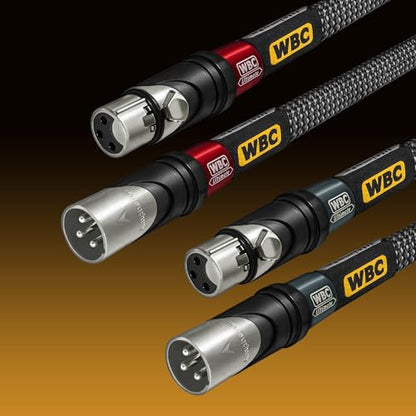 WORLDS BEST CABLES - Ultimate - 3 Foot - Premium Audiophile XLR Cable Pair | 18 AWG - Ultra-Pure OFC – Ultra-Low-Capacitance (8.5pF/ft) - Silver-plated Custom Amphenol Silver XLR - Carbon Tweed Jacket