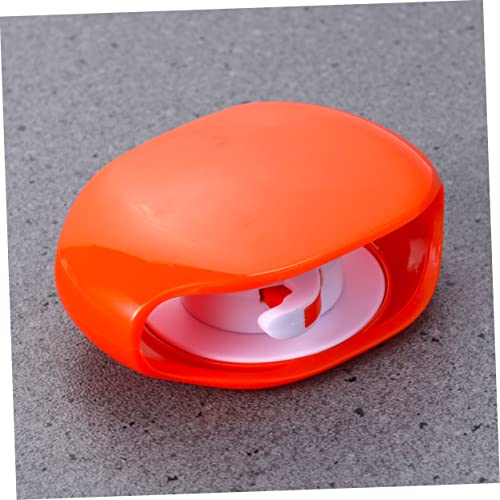 Vaguelly Automatic Cord Winder for Earphones and Data Cables Retractable Organizer Box for Travel Compact Storage Solution in Orange