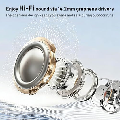 Transformers Open Ear Headphones Wireless Bluetooth 5.4, Hanging Earbuds with Earhooks, IPX5 Waterproof for Trainning Running Workout