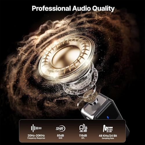 Saramonic Air Wireless Microphone for iPhone/Camera/Android, 11g Ultralight, 48kHz/24-bit,120dB Max SPL, 2 Lavalier Microphones, 300m Range, Noise Cancelling, Vlog, Streaming - color: Combo (USB C+Lightning RX+Lavalier Microphone)