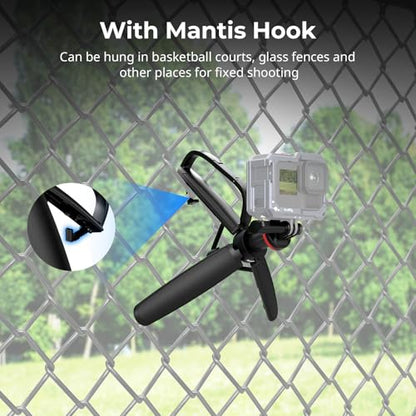 SMALLRIG Portable Action Camera Tripod in Carabiner Shape, 6.5-13.6in Extendable Selfie Stick, Mini Table Tripod for GoPro Hero 13/12/11, for DJI Osmo Action 5 pro/4/3, for Insta360 Ace Pro 2-5568 - style: for action camera