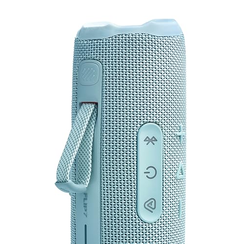 JBL Flip 7 Portable Bluetooth Speaker, Waterproof and Drop-Proof - Teal | Up To 16 Hours Playtime, IP68 Dustproof Build, Clip-On Loop, USB C Lossless Audio, Links With Other Speakers For Outdoor Use - color: Teal