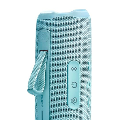 JBL Flip 7 Portable Bluetooth Speaker, Waterproof and Drop-Proof - Teal | Up To 16 Hours Playtime, IP68 Dustproof Build, Clip-On Loop, USB C Lossless Audio, Links With Other Speakers For Outdoor Use - color: Teal