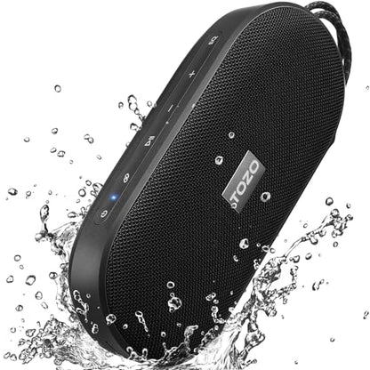 TOZO PA1 Portable Bluetooth Speaker, Powerful Stereo Sound with Deep Bass | 25H Playtime, IPX7 Waterproof for Shower, Wireless Speaker with App EQ Control, Dual Pairing for Home, Outdoor and Travel