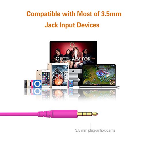 MAXROCK (TM Super Mini Total Soft Silicon Earbuds Headphones with Mic Music Sleep Choice for Cellphones Ipad Tablet Mp3 Laptop and Most 3.5mm Audio Player (Pink) - color: Pink