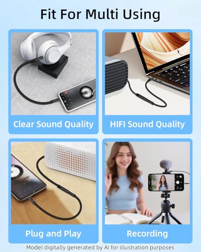 3.5mm 4 TRRS to 3 TRS Microphone Audio Cable,3.5mm Straight TRRS Male to Straight TRS Male Stereo AUX Cables Connector for Microphone, Smartphones,Recording Devices 15cm(2-Pack) - style: 4 TRRS to 3 TRS(Straight) 15cm