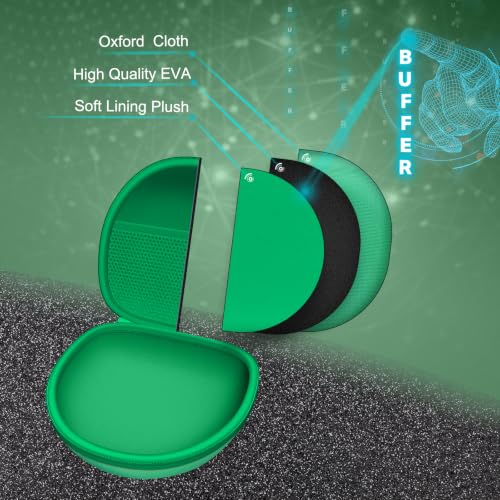 Kids Headphones Case for iClever/Candy Bila Etc Headphone,Green(Case Only) | for iClever BTH12 HS19 BTH20 BTH22 BTH26/Candy Bila/Acer/JBL Junior 320/MIDOLA/JoySpark/ADOOPE Etc Girls Boy Kid Headphone - color: Green