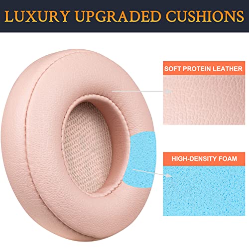 SOULWIT Replacement Ear Pads for JBL Live 460NC/Live 460 NC On-Ear Wireless Headphones, Earpads Cushions with Softer Protein Leather, Noise Isolation Foam - Sand Dune - color: Sand Dune