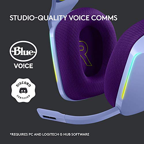Logitech G733 Lightspeed Wireless Gaming Headset - Lilac - color: Lilac