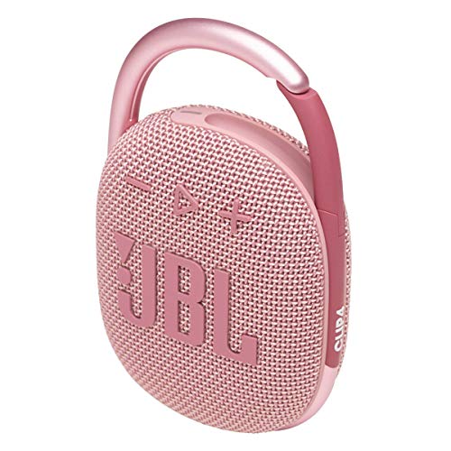 JBL Clip 4 - Portable Mini Bluetooth Speaker, big audio and punchy bass, integrated carabiner, IP67 waterproof and dustproof, 10 hours of playtime, speaker for home, outdoor and travel (Pink) - color: Pink