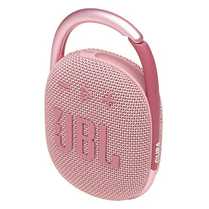 JBL Clip 4 - Portable Mini Bluetooth Speaker, big audio and punchy bass, integrated carabiner, IP67 waterproof and dustproof, 10 hours of playtime, speaker for home, outdoor and travel (Pink) - color: Pink